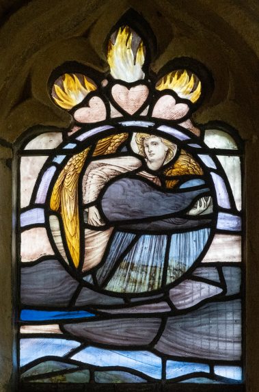 Henry Wilson and Shrigley & Hunt, detail of the east window of the south aisle chapel (1904), Church of St Mary the Virgin, Norton-sub-Hamdon, Somerset. | Photo: Peter Hildebrand