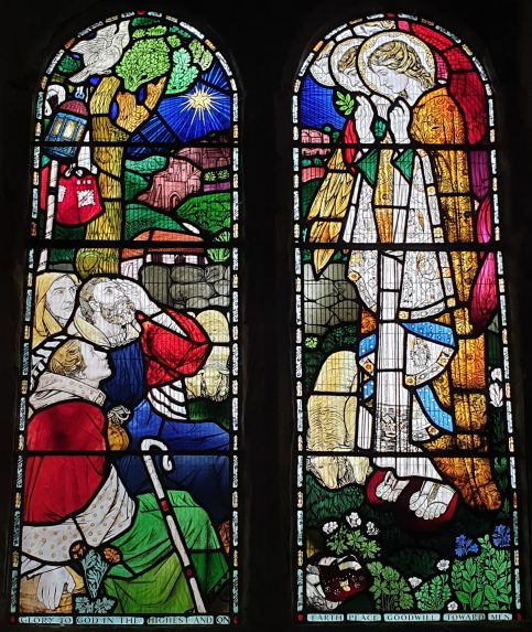 Henry Payne, nave south aisle window (1904), St. John the Baptist, Stokesay, Shropshire. | Photo: Kirsty Hartsiotis
