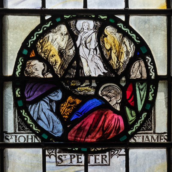 Edward Payne, detail of Ascension nave south window (1951-54), Christ Church, Chalford, Gloucestershire. Edward Payne, detail of Ascension nave south window (1951-54), Christ Church, Chalford, Gloucestershire. | Photo: Peter Hildebrand