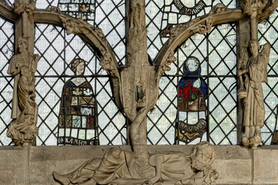 Detail of Sanctuary north Tree of Jesse window (c.1330-40), Dorchester Abbey, Dorchester on Thames, Oxfordshire. Detail of Sanctuary north Tree of Jesse window (c.1330-40), Dorchester Abbey, Dorchester on Thames, Oxfordshire. | Photo: Peter Hildebrand