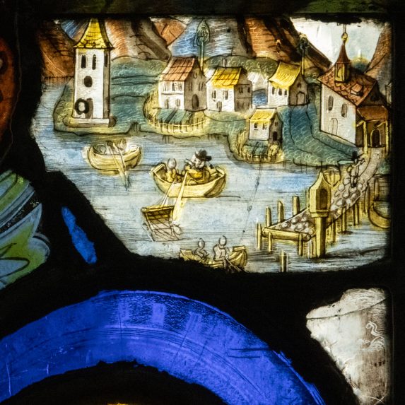 Detail of north nave window, Church of St Michael and Our Lady, Wragby. | Photo: Peter Hildebrand