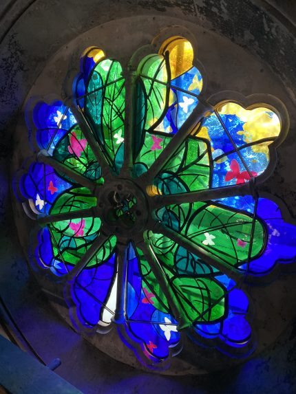Piotr Frac Stained Glass, Four Season windows - Summer (2024), Abney Park Cemetery Chapel, Stoke Newington, London. Piotr Frac Stained Glass, Four Season windows - Summer (2024), Abney Park Cemetery Chapel, Stoke Newington, London. | Photo: Piotr Frac