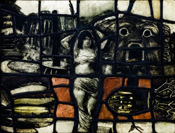 Pauline Boty, Siren (1959-60), Stained Glass Museum, Ely. Pauline Boty, Siren (1959-60), Stained Glass Museum, Ely. | Photo: Peter Hildebrand