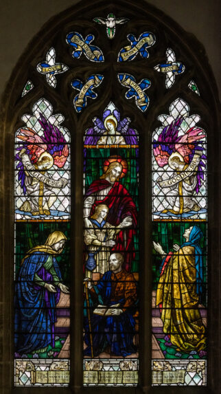 William Aikman, south aisle east window (1920), Church of St Andrew, Sutton-in-the-Isle, Cambridgeshire. | Photo: Peter Hildebrand