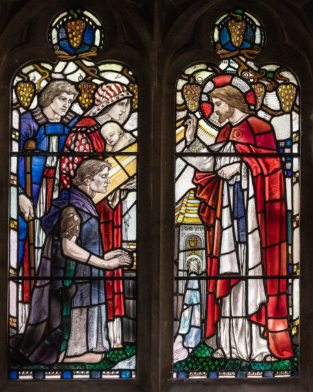 Karl Parsons, Healing window (1908), Church of St Alban, Hindhead, Surrey. Karl Parsons, Healing window (1908), Church of St Alban, Hindhead, Surrey. | Photo: Peter Hildebrand