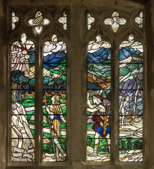 Louis Davis and James Powell & Sons, south aisle window (1909), Church of St Peter & St Paul, Great Bowden, Leicestershire. Louis Davis and James Powell & Sons, south aisle window (1909), Church of St Peter & St Paul, Great Bowden, Leicestershire. | Photo: Peter Hildebrand