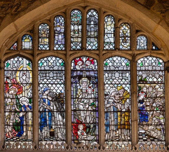 Christopher Whall, east window (1913), Church of St Mary, Ashby Folville, Leicestershire. | Photo: Peter Hildebrand