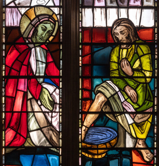 Evie Hone, detail of east window (1954), Church of St Michael, Highgate, London N6. Evie Hone, detail of east window (1954), Church of St Michael, Highgate, London N6. | Photo: Peter Hildebrand