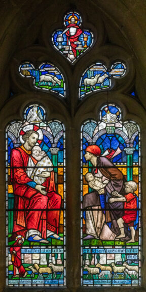 Catherine O'Brien, ‘Suffer Little Children to Come Unto Me’ (1928), Church of St Michael, Kirklington, North Yorkshire. Catherine O'Brien, ‘Suffer Little Children to Come Unto Me’ (1928), Church of St Michael, Kirklington, North Yorkshire. | Photo: Peter Hildebrand