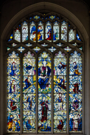 Comper - Wellingborough Ninian Comper, east window of the Lady Chapel (1935), Church of St Mary, Wellingborough, Northamptonshire. | Photo: Peter Hildebrand