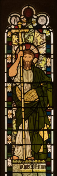 Albert Joseph Moore and Morris, Marshall, Faulkner & Co., Salvator Mundi (1864), Bradford Cathedral | Photo: Peter Hildebrand 