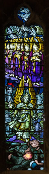 Leonard Pownall, detail of east window (1912), Church of All Saints, Falmouth, Cornwall. Leonard Pownall, detail of east window (1912), Church of All Saints, Falmouth, Cornwall. | Photo: Peter Hildebrand