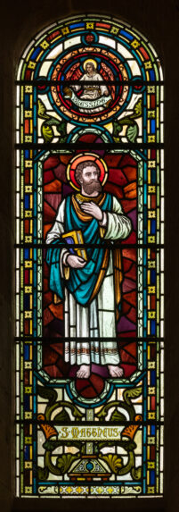 Designed by J.P. Seddon and made by H.G. Murray, apse (1904), Church of St Catherine, Hoarwithy, Herefordshire. | Photo: Peter Hildebrand