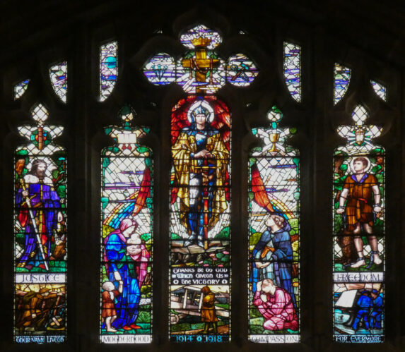 Sidney Meteyard and Martin & Co. Ltd, east window (1920), Troon Parish Church, Ayrshire. Sidney Meteyard and Martin & Co. Ltd, east window (1920), Troon Parish Church, Ayrshire. | Photo: Alec Hamilton